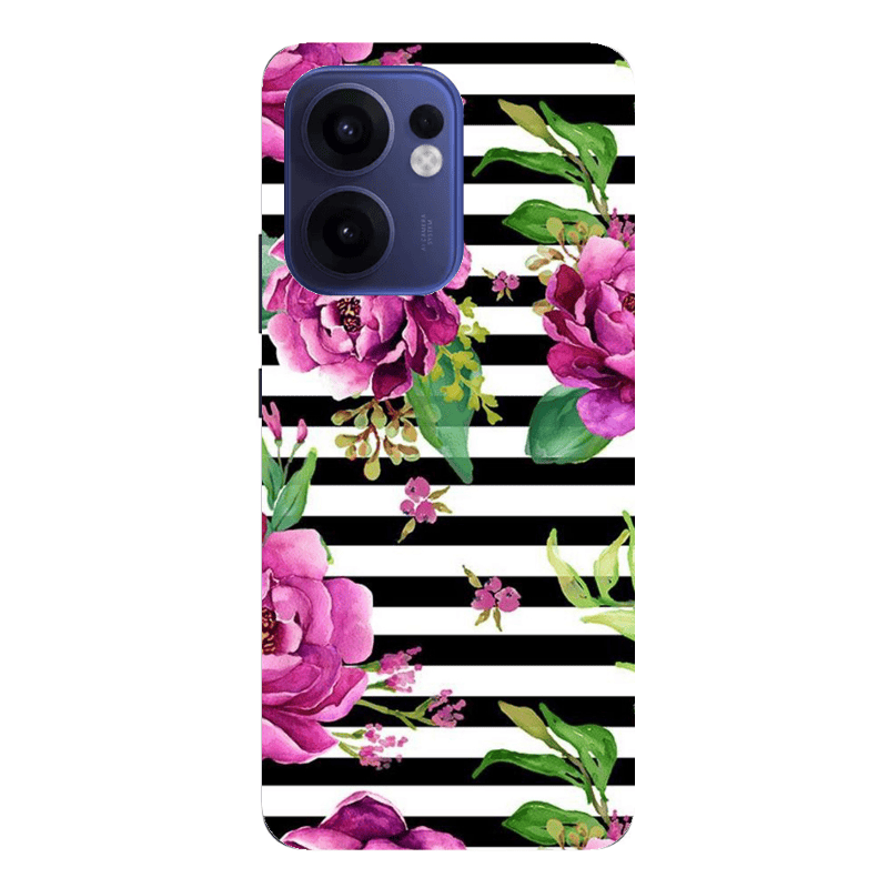 Oppo Reno13 FS Roses on the line Transparent Silicone TPU Θήκη